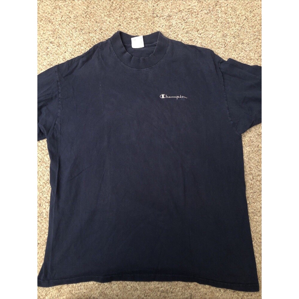 Champion‎ Men's Authentic Athletic Apparel Short Sleeve Blue Retro T-Shirt XL